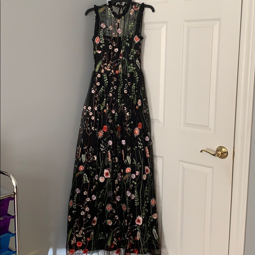 Embroidered Prom Dress